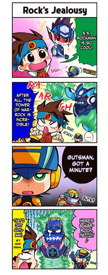 Page 1 Chapter 3 Mega Man Battle Network Operate Shooting Star 4Koma Manga