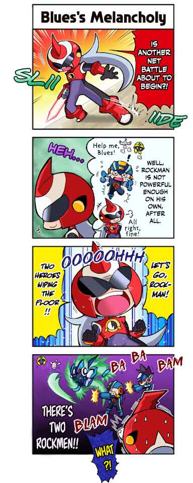 Page 1 Chapter 4 Mega Man Battle Network Operate Shooting Star 4Koma Manga