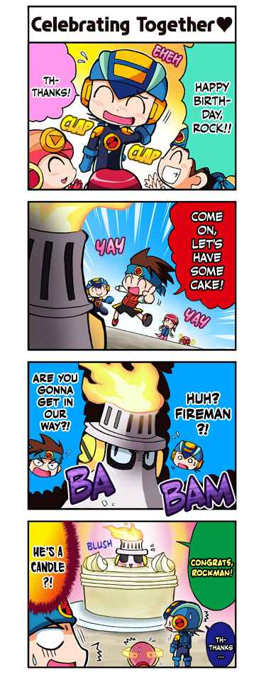 Page 1 Chapter 7 Mega Man Battle Network Operate Shooting Star 4Koma Manga