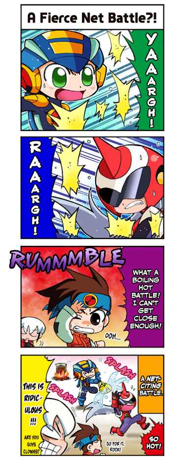 Page 1 Chapter 1 Mega Man Battle Network Operate Shooting Star 4Koma Manga