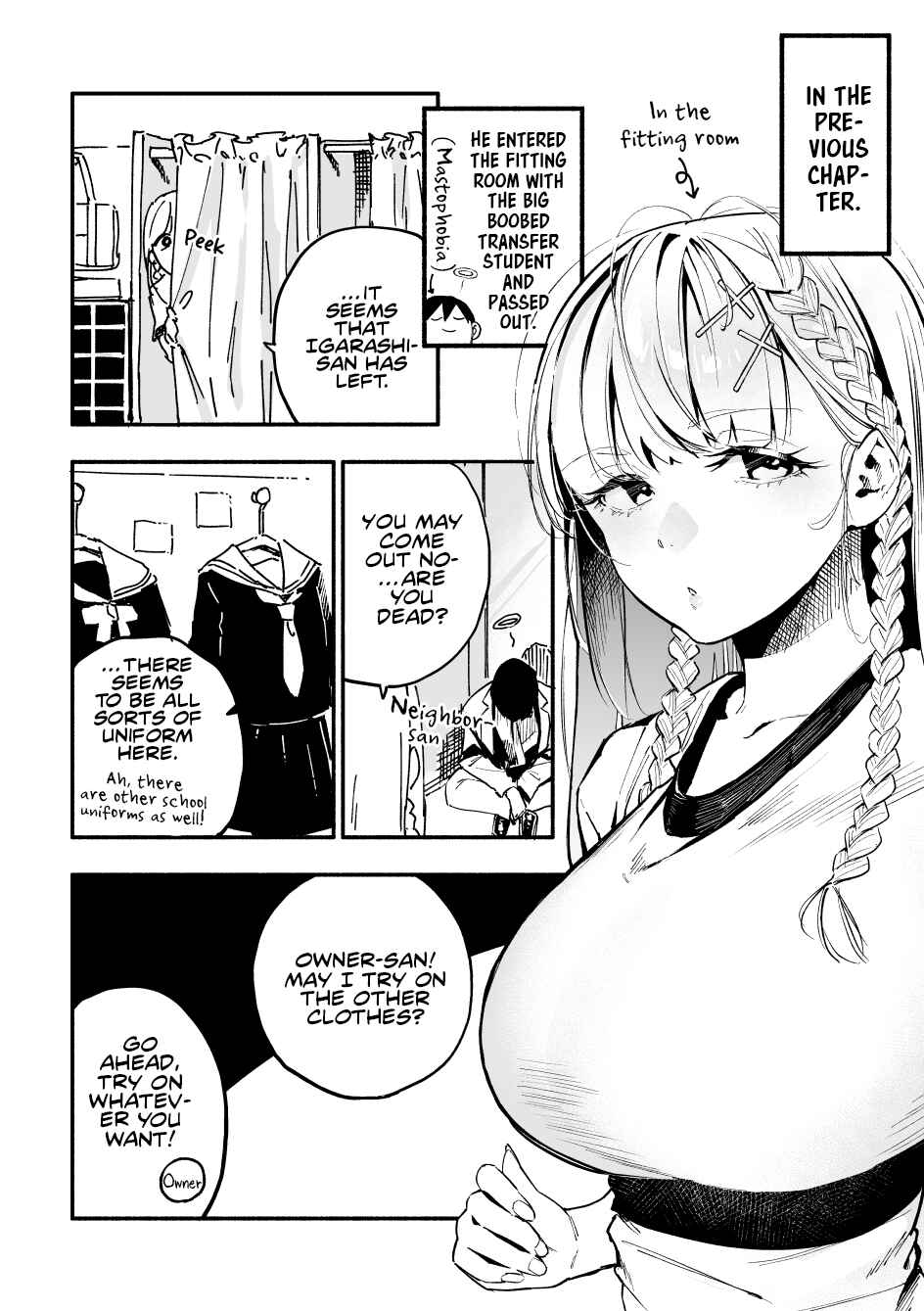 Page 1 Chapter 5 The Angelic Transfer Student and Mastophobia-kun