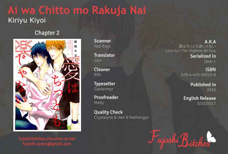 Page 1 Chapter 2 Ai wa Chitto mo Rakuja Nai