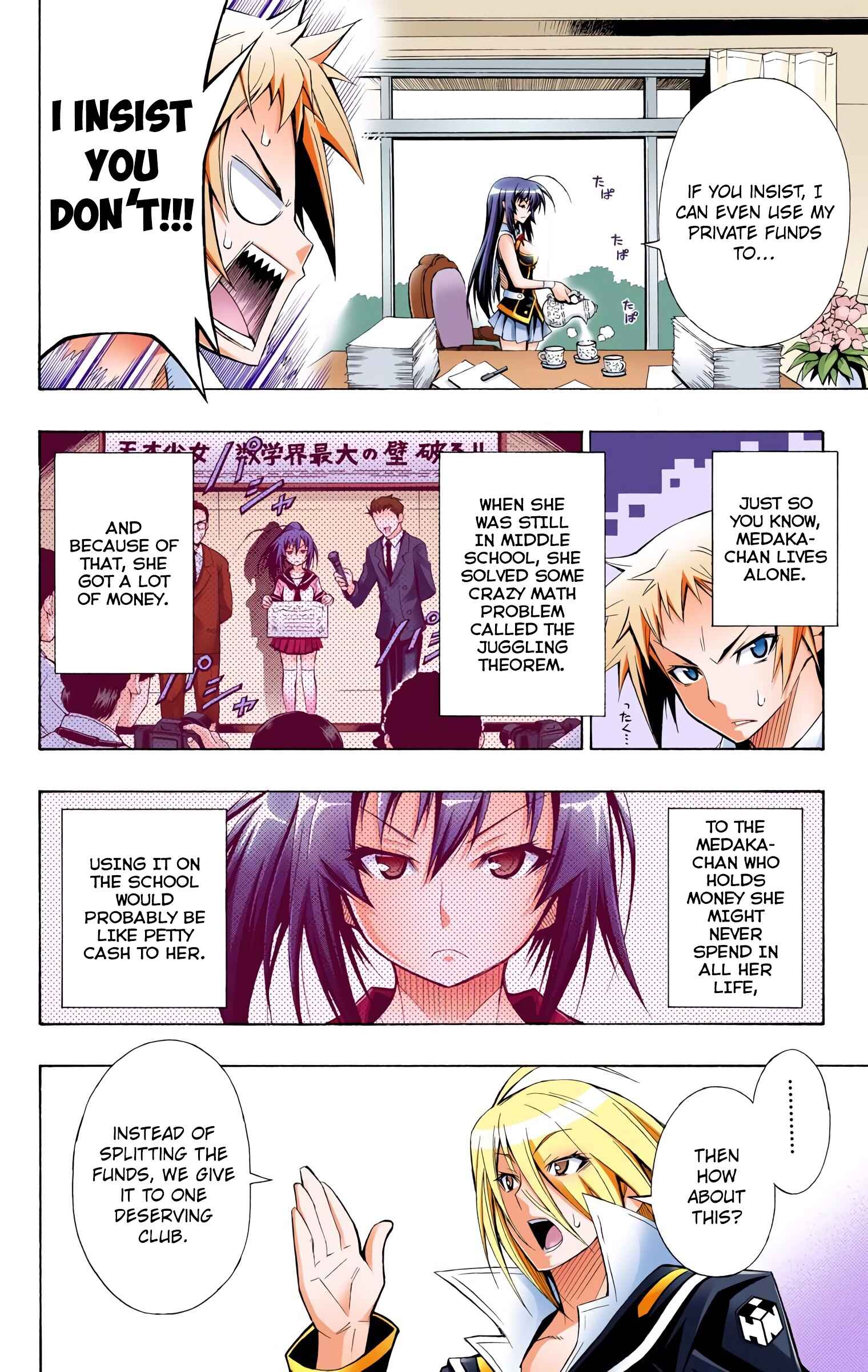 Page 4 Chapter 9 Medaka Box (Official Colored)