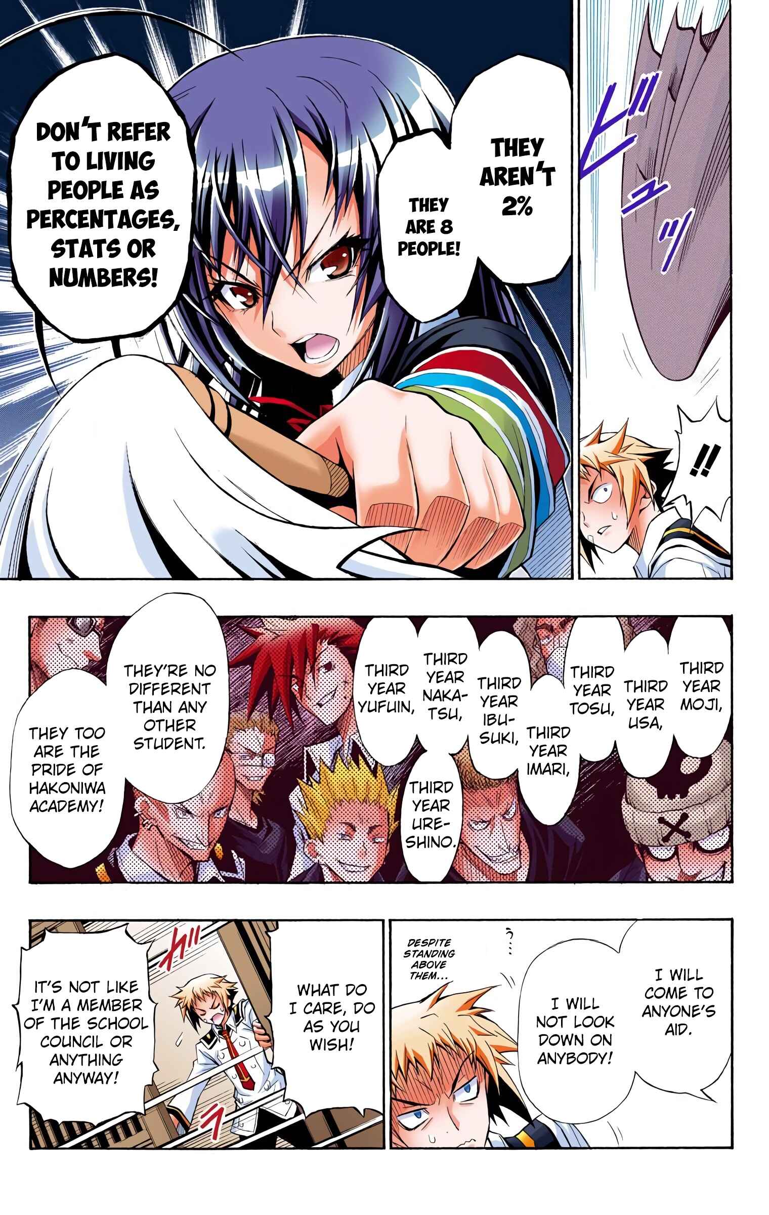 Page 33 Chapter 1 Medaka Box (Official Colored)