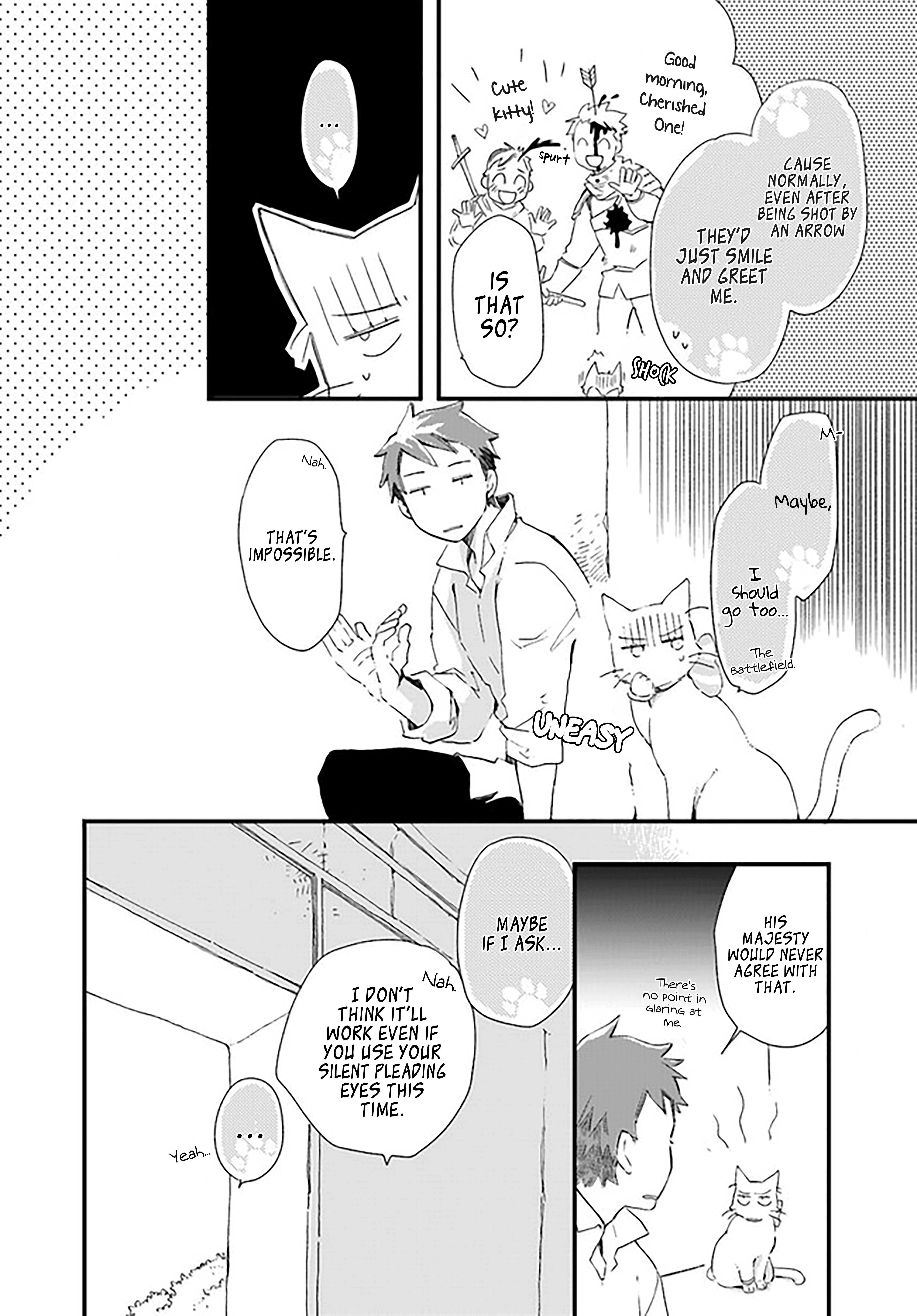 Page 4 Chapter 18.1 Fukushuu wo Chikatta Shironeko wa Ryuuou no Hiza no Ue de Damin wo Musaboru