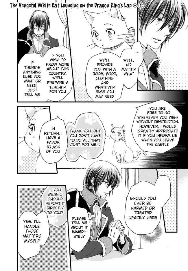 Page 2 Chapter 8.2 Fukushuu wo Chikatta Shironeko wa Ryuuou no Hiza no Ue de Damin wo Musaboru