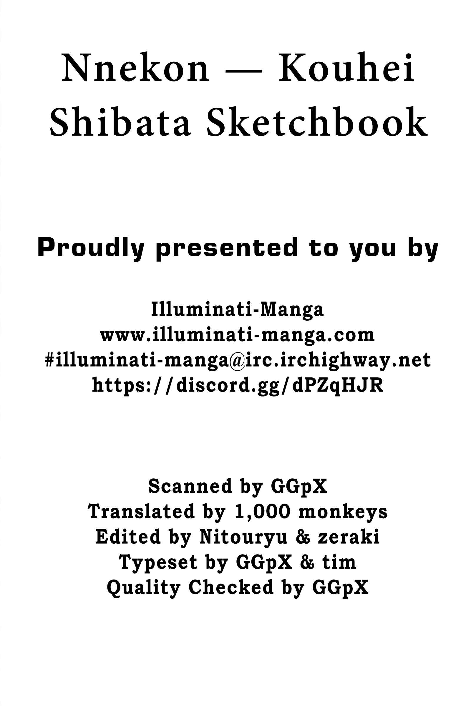 Page 34 Chapter 3 Nnekon - Kouhei Shibata Sketchbook