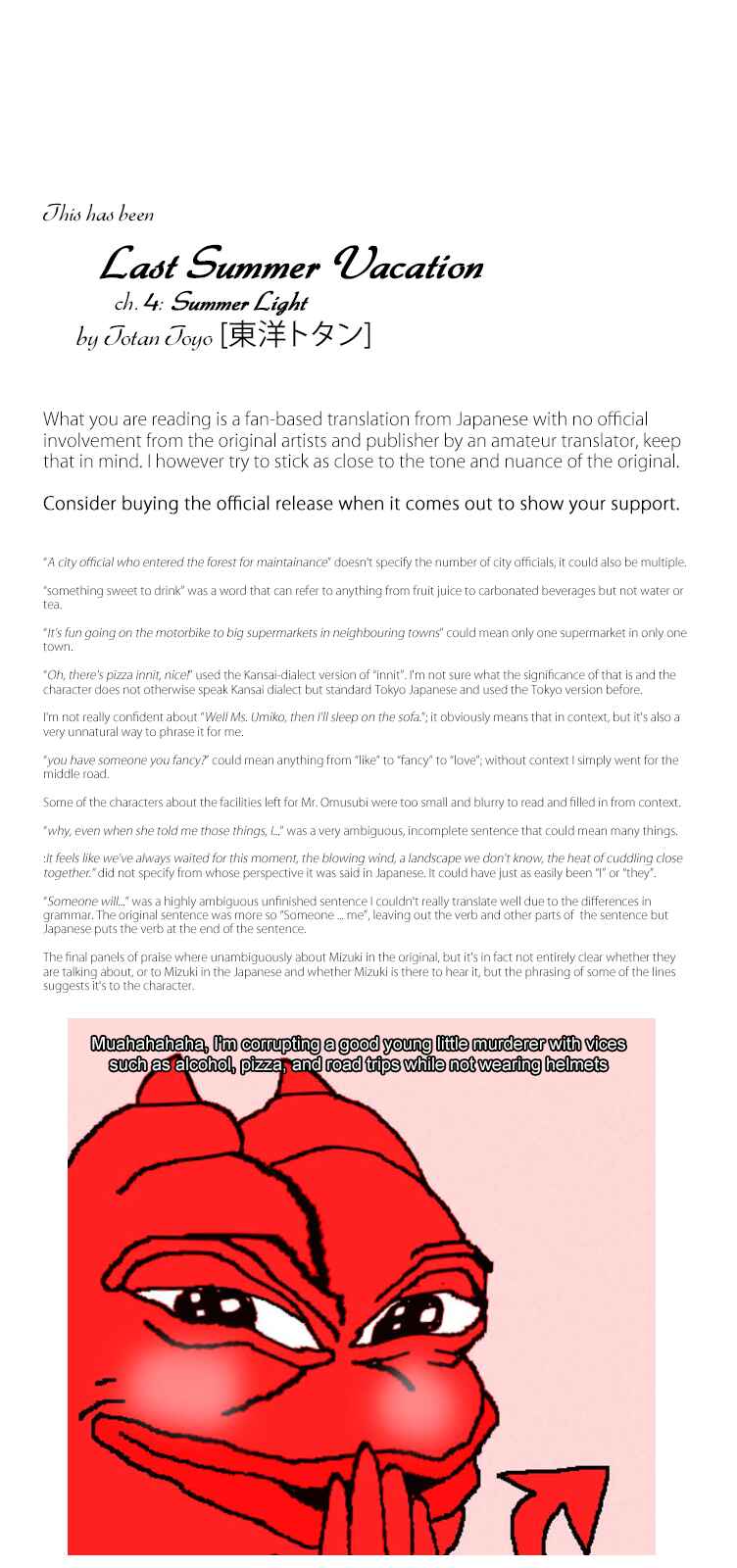 Page 37 Chapter 4 Last Summer Vacation