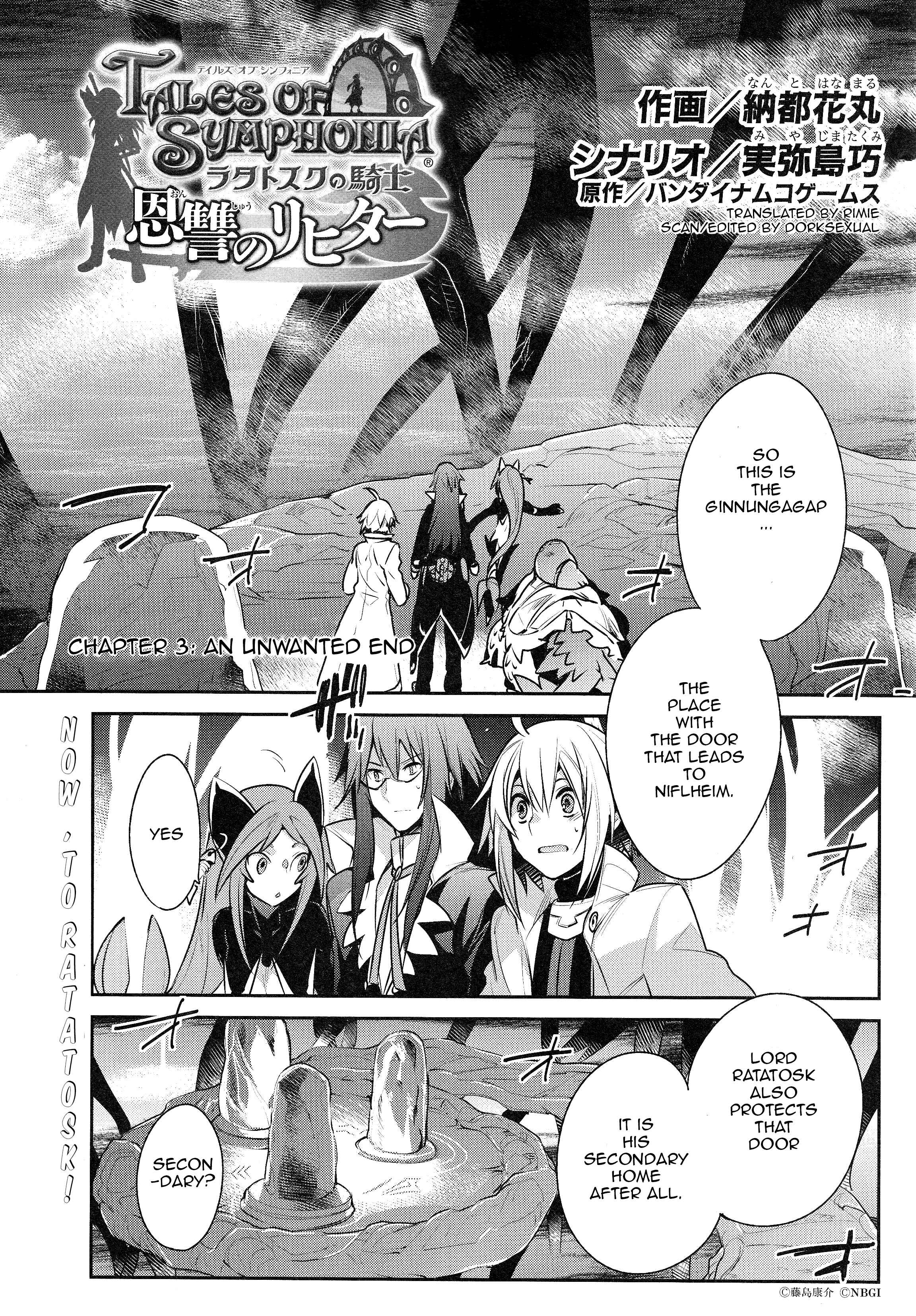 Page 1 Chapter 3 Tales of Symphonia: Dawn of the New World - Richters Love and Hatred