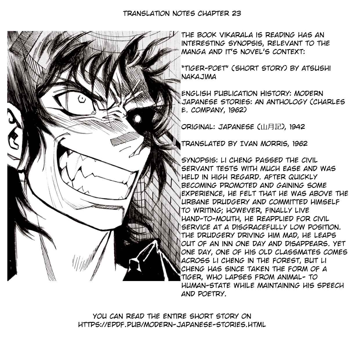 Page 30 Chapter 23 A Beast Cries in the Wilderness