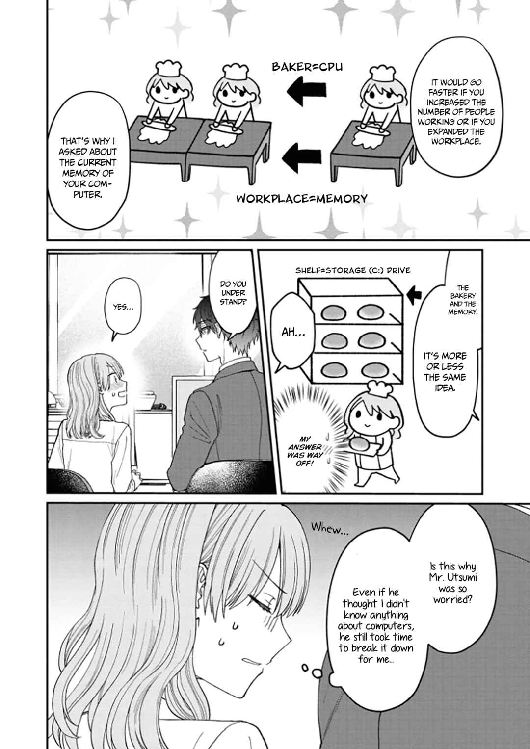 Page 4 Chapter 7 Kuuki ga Yomeru Shinnyuu Shain to Buaisou na Senpai