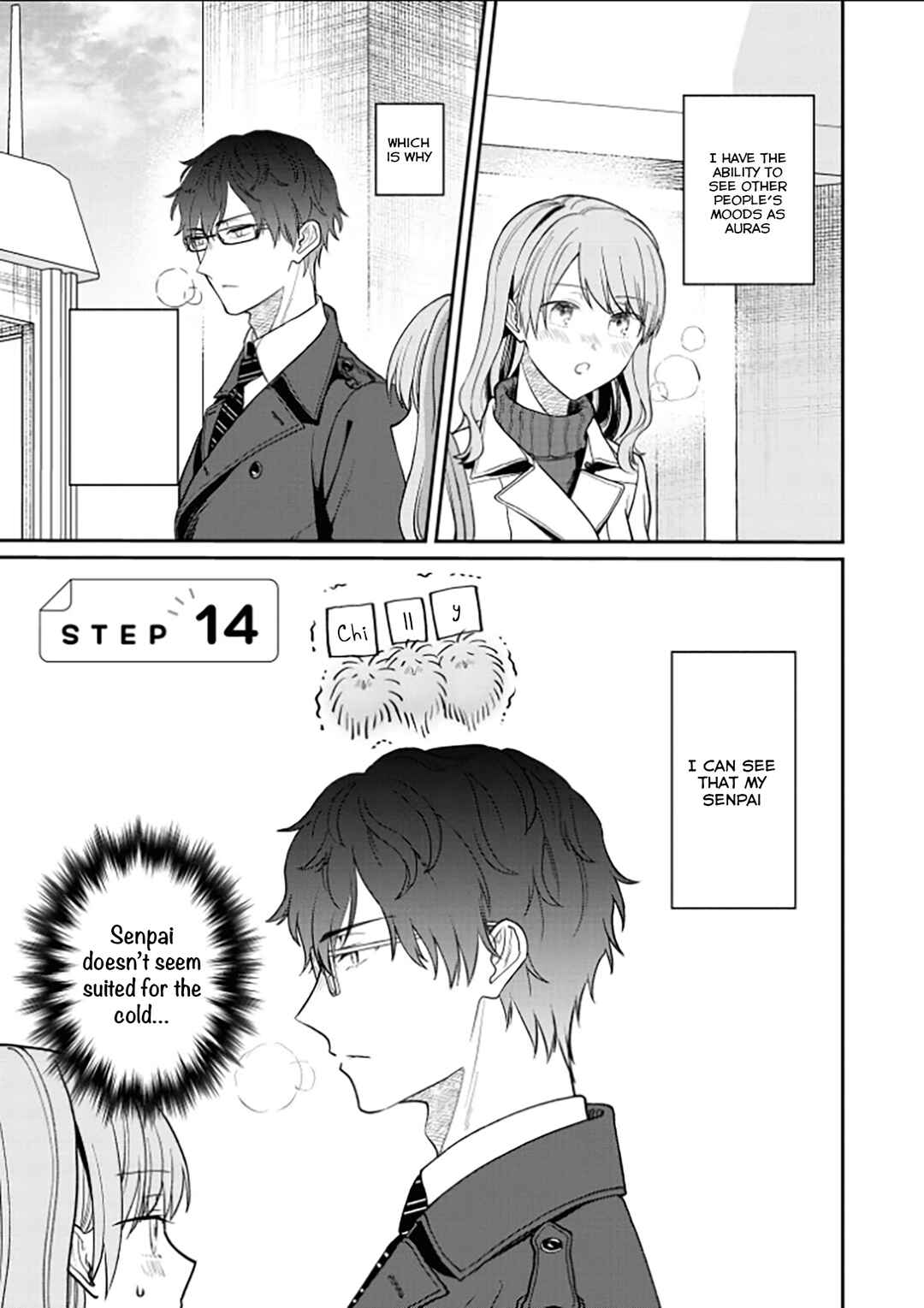 Page 1 Chapter 14 Kuuki ga Yomeru Shinnyuu Shain to Buaisou na Senpai