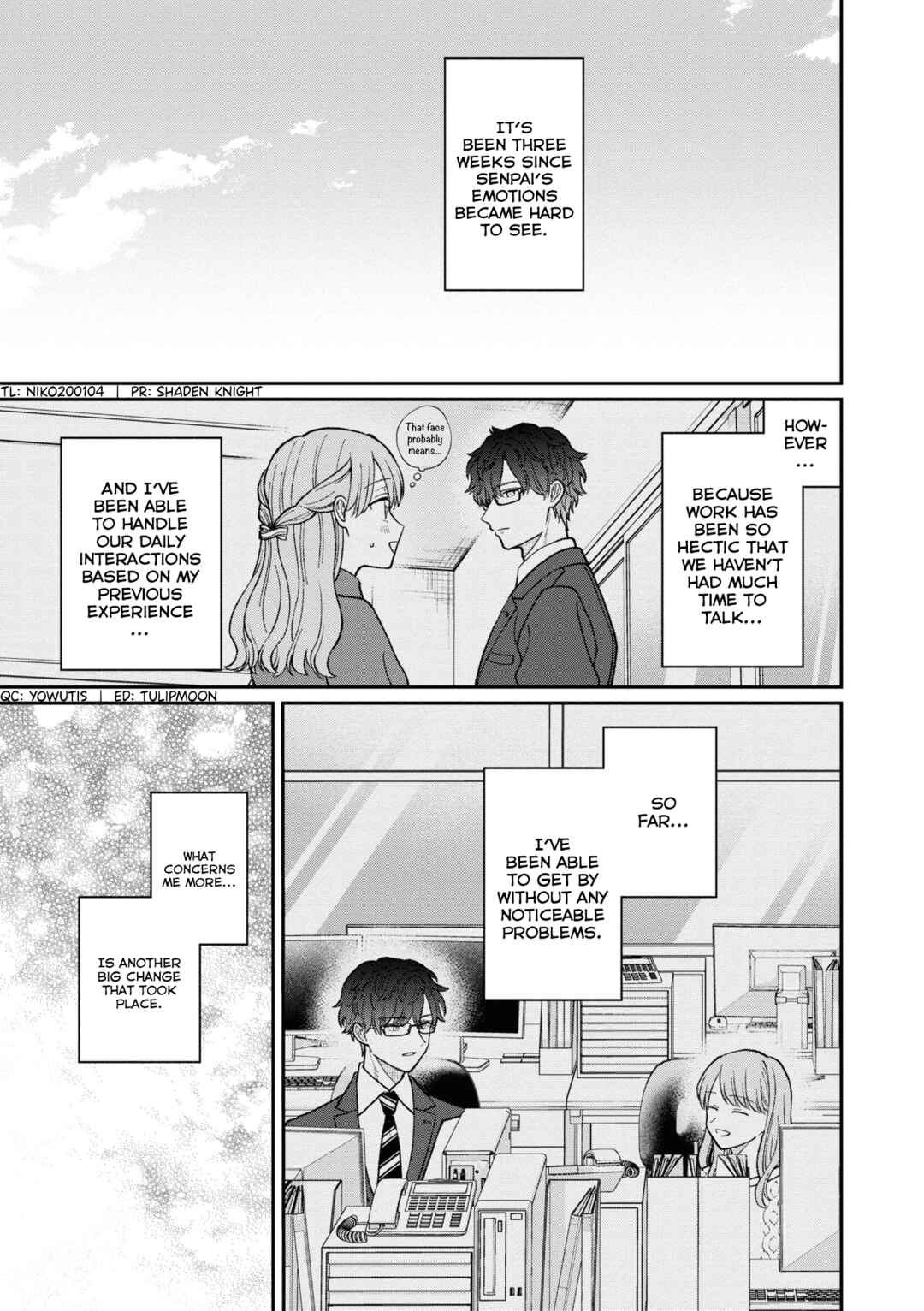 Page 4 Chapter 52 Kuuki ga Yomeru Shinnyuu Shain to Buaisou na Senpai