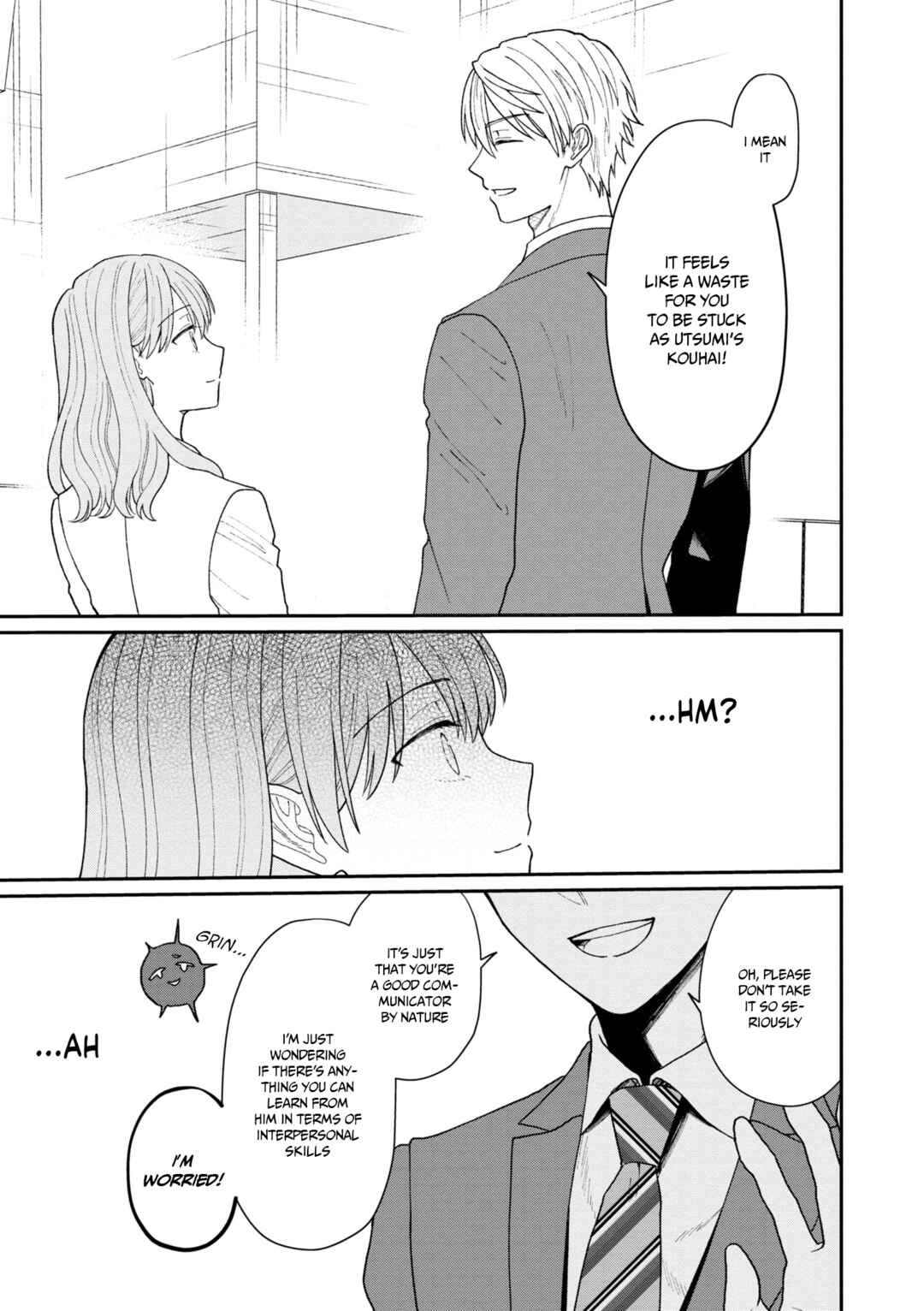 Page 4 Chapter 18 Kuuki ga Yomeru Shinnyuu Shain to Buaisou na Senpai