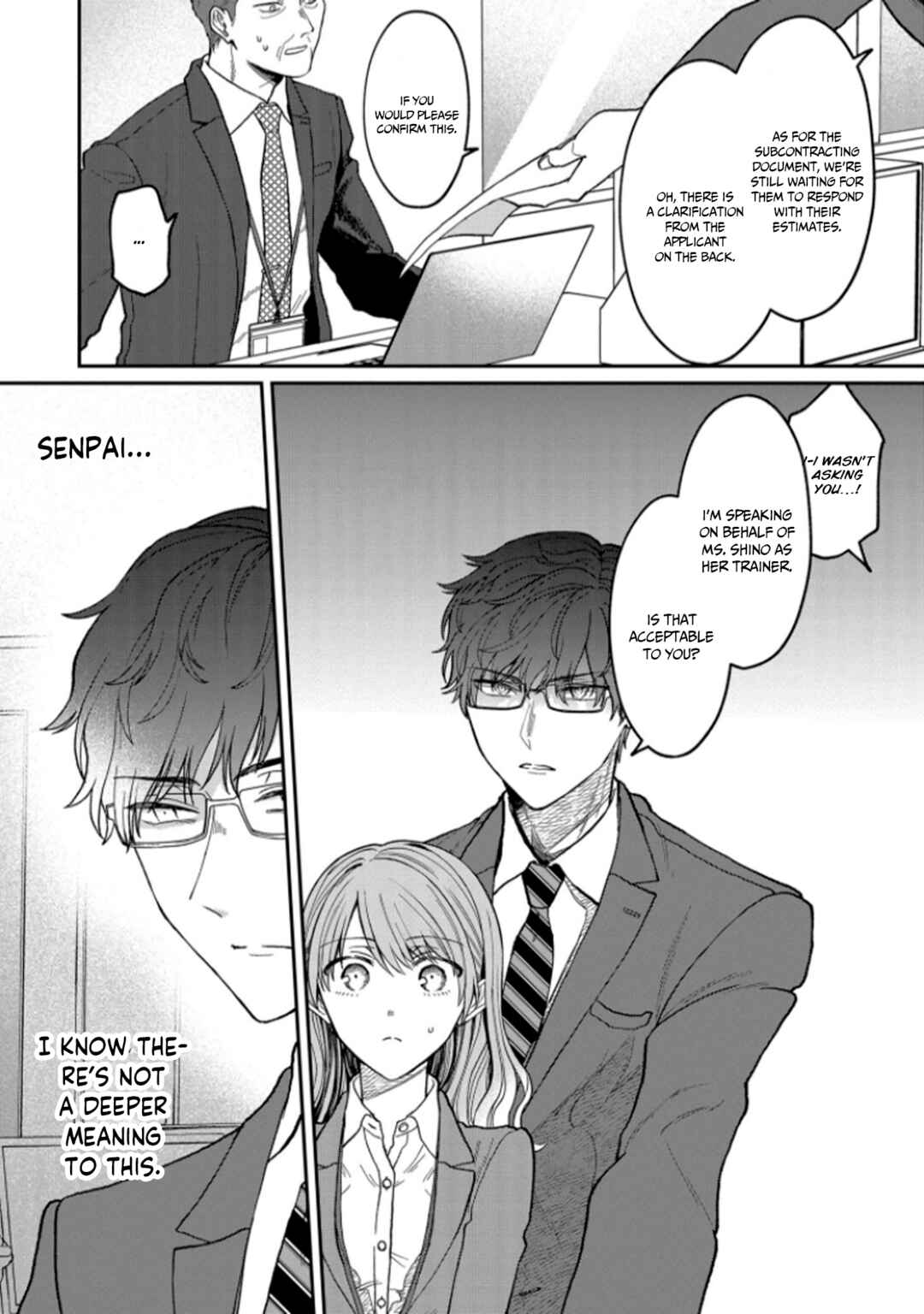 Page 4 Chapter 3 Kuuki ga Yomeru Shinnyuu Shain to Buaisou na Senpai