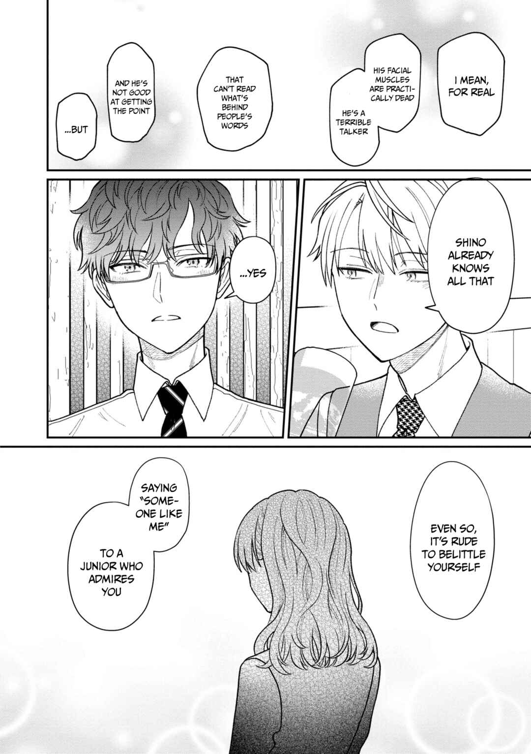 Page 13 Chapter 30 Kuuki ga Yomeru Shinnyuu Shain to Buaisou na Senpai