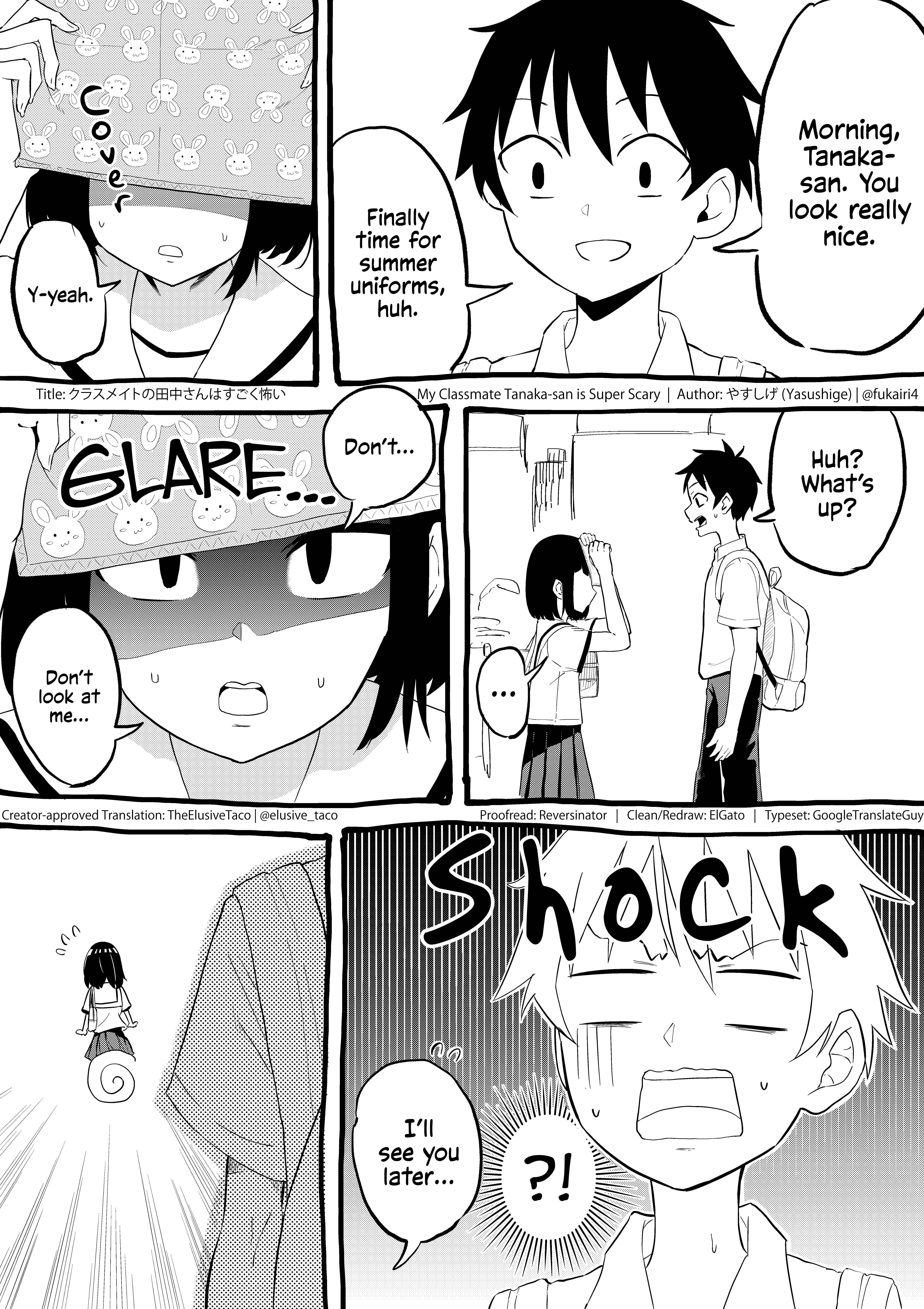 Page 2 Chapter 10 Classmate no Tanaka-san wa Sugoku Kowai (Webcomic)