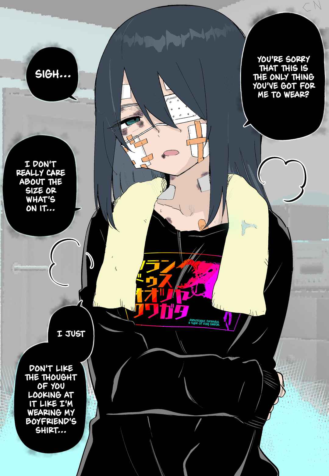 Page 1 Chapter 14 Azadarake no Classmate ga Shinpai de (Fan Colored)