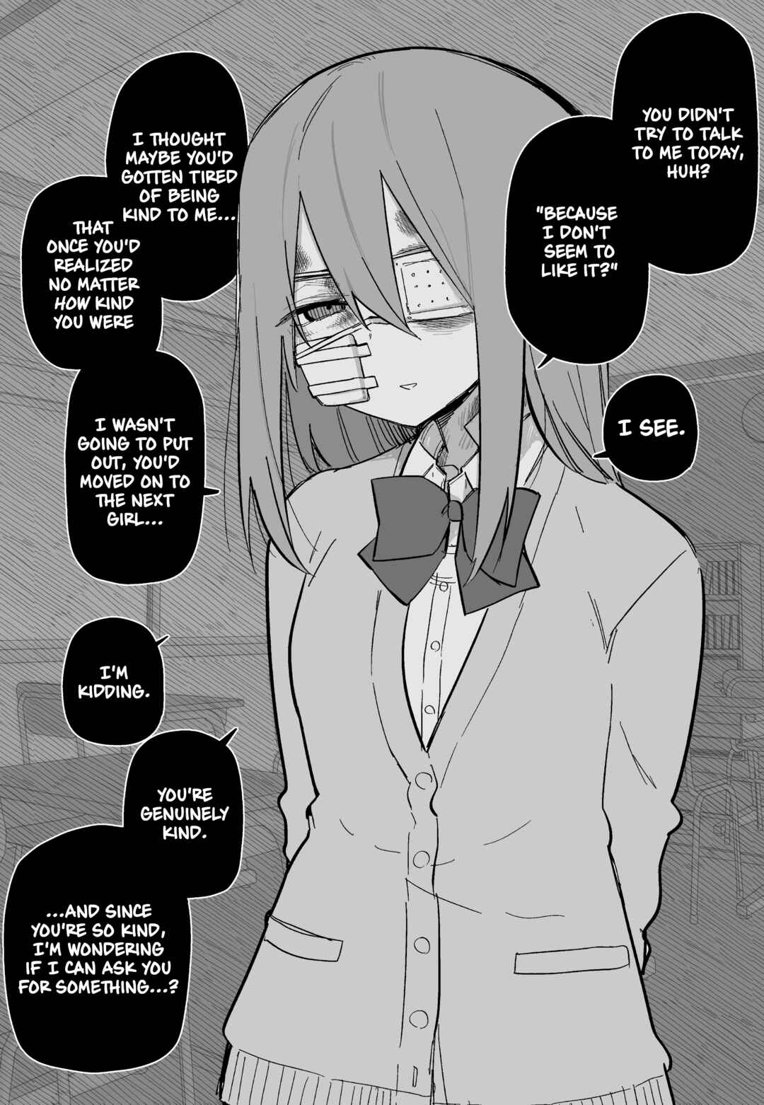 Page 1 Chapter 6 Azadarake no Classmate ga Shinpai de