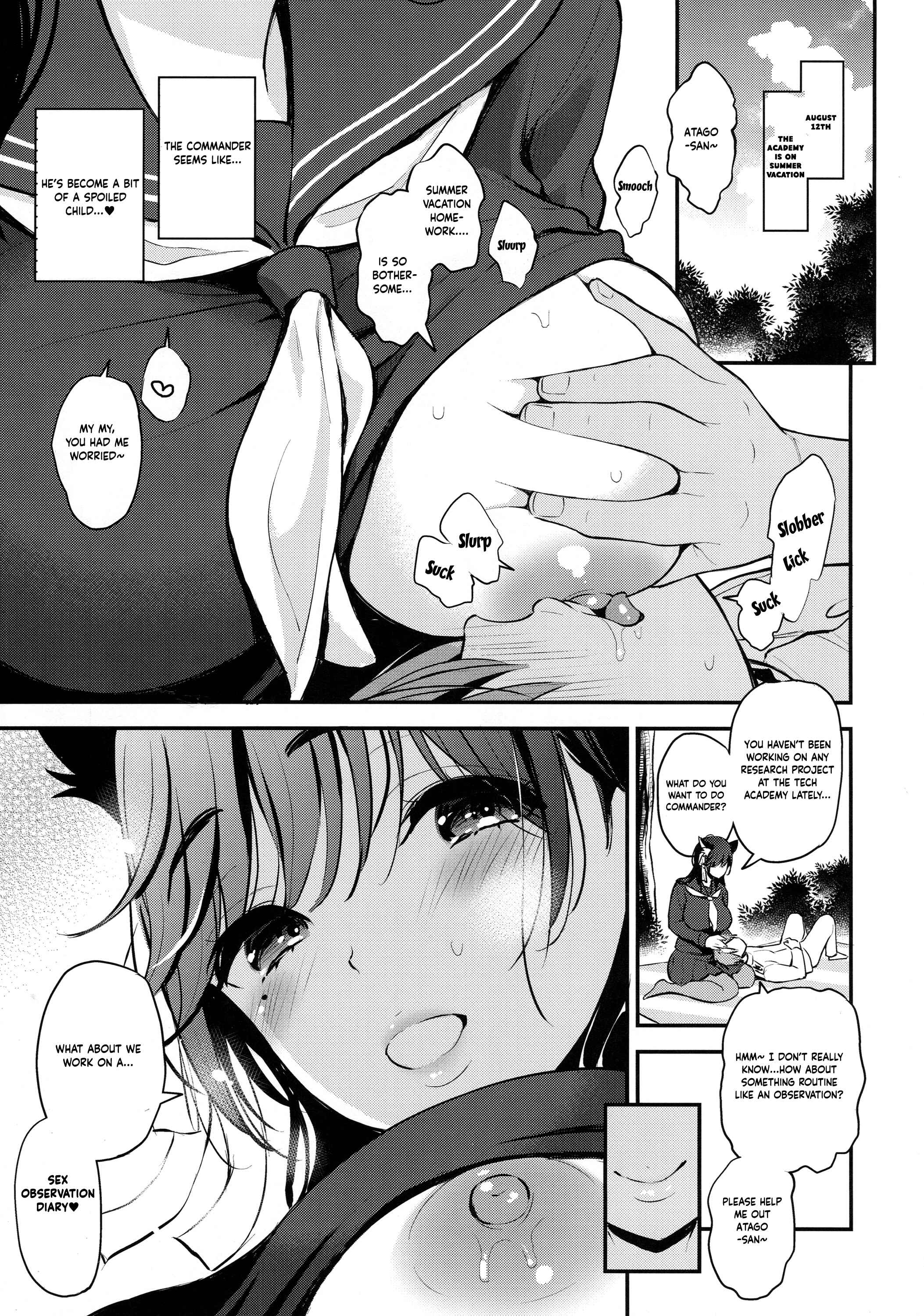 Page 4 Chapter Unknown_d09f Azur Lane - Boku to Atago Onee-san no Natsuyasumi Sei Kansatsu Nikki (Doujinshi)