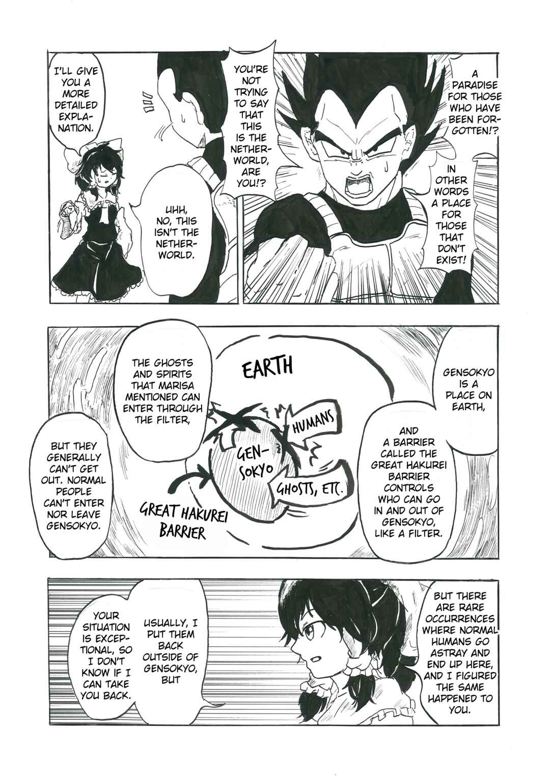 Page 5 Chapter 1 Touhou & Dragon Ball - EAST VEGETA (Doujinshi)