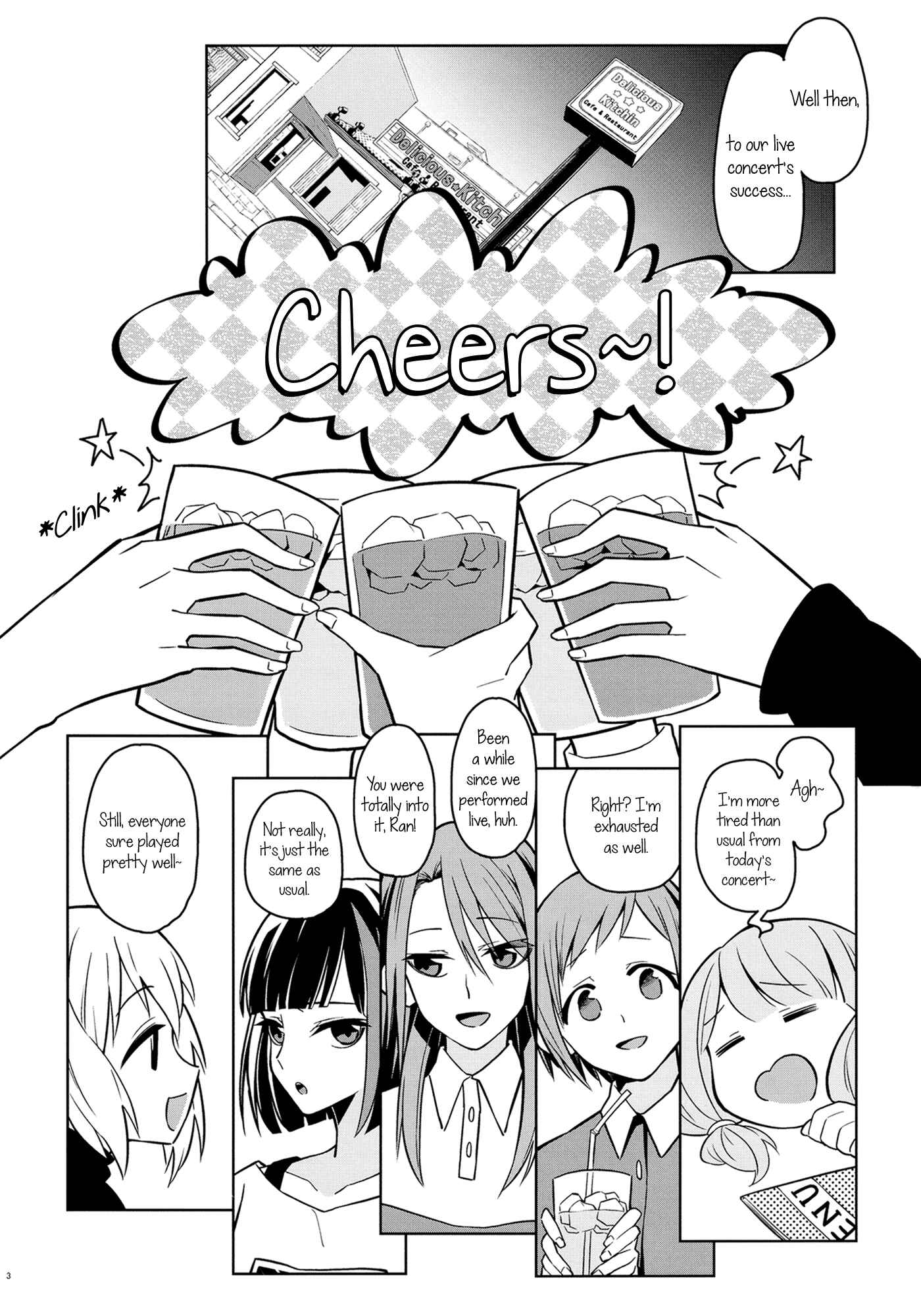Page 3 Chapter Unknown_90cd BanG Dream! -  If Tomorrow Clears Up (Doujinshi)