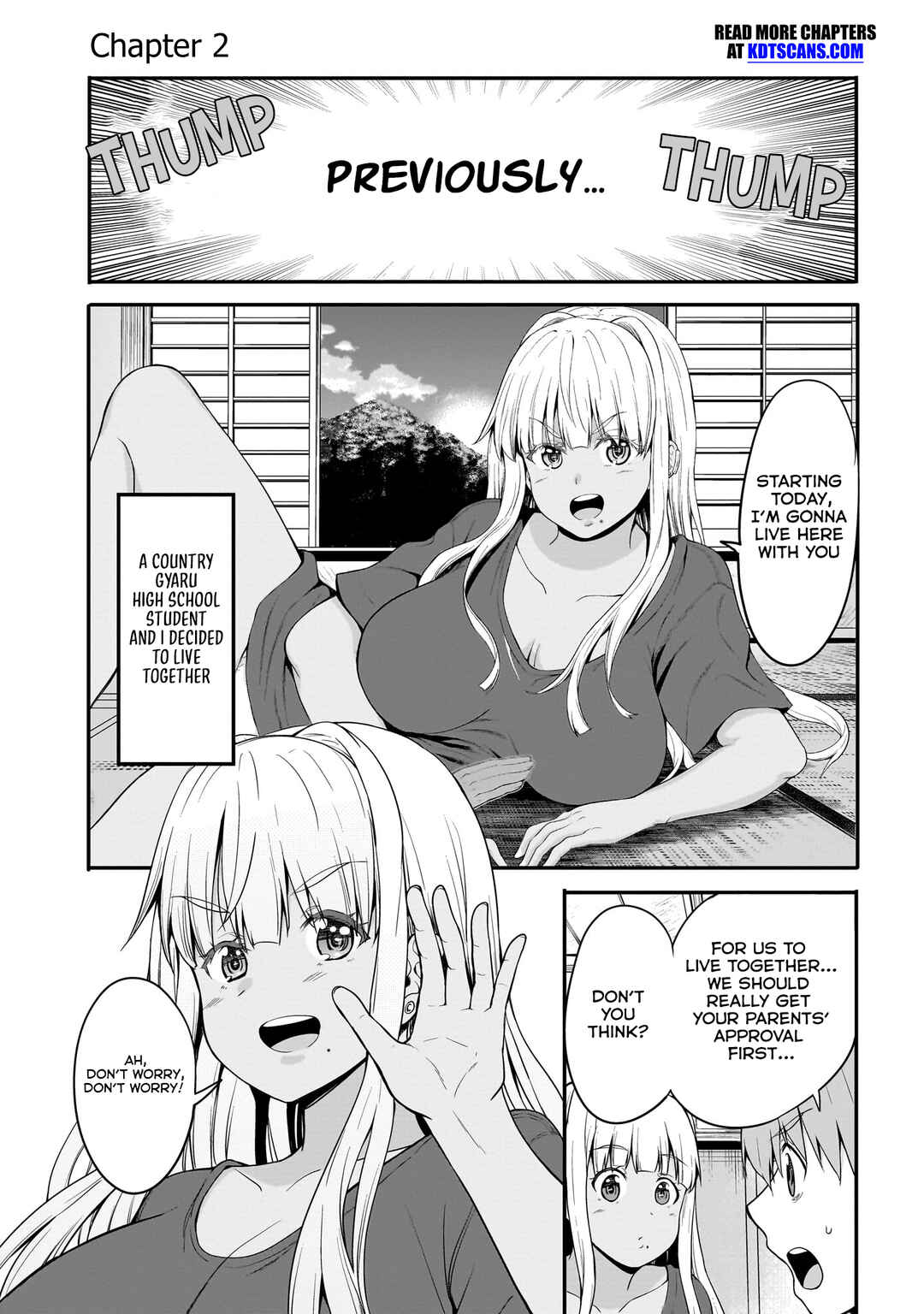 Page 2 Chapter 2 Inaka no Kuro Gal JK to Kekkon Shimashita