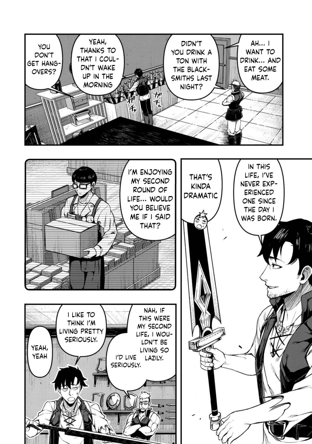 Page 13 Chapter 1 Maken Gishi Bacchus ~Shinken wo Mezasu Tenseisha wa, Kutte Nonde Tsukutte Sugosu~