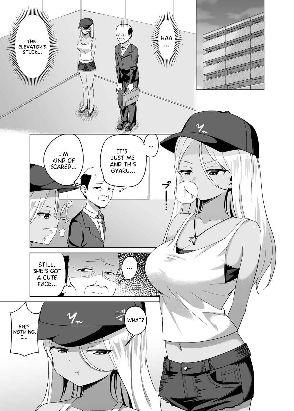 Page 1 Chapter Unknown_9d1e A Story about Being Trapped in an Elevator with a Black Gyaru