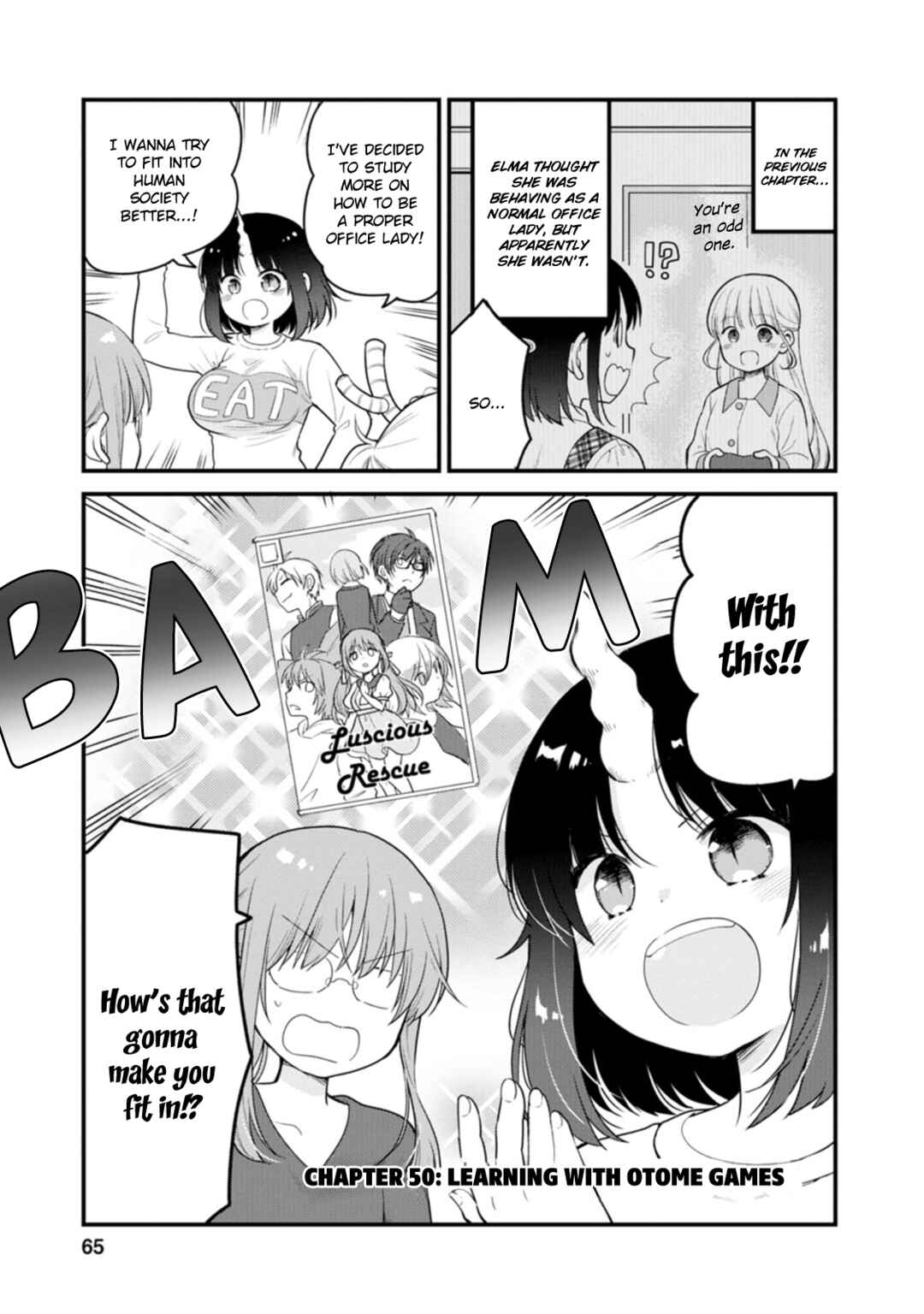 Page 1 Chapter 50 Kobayashi-san Chi no Maid Dragon - Elma OL Nikki