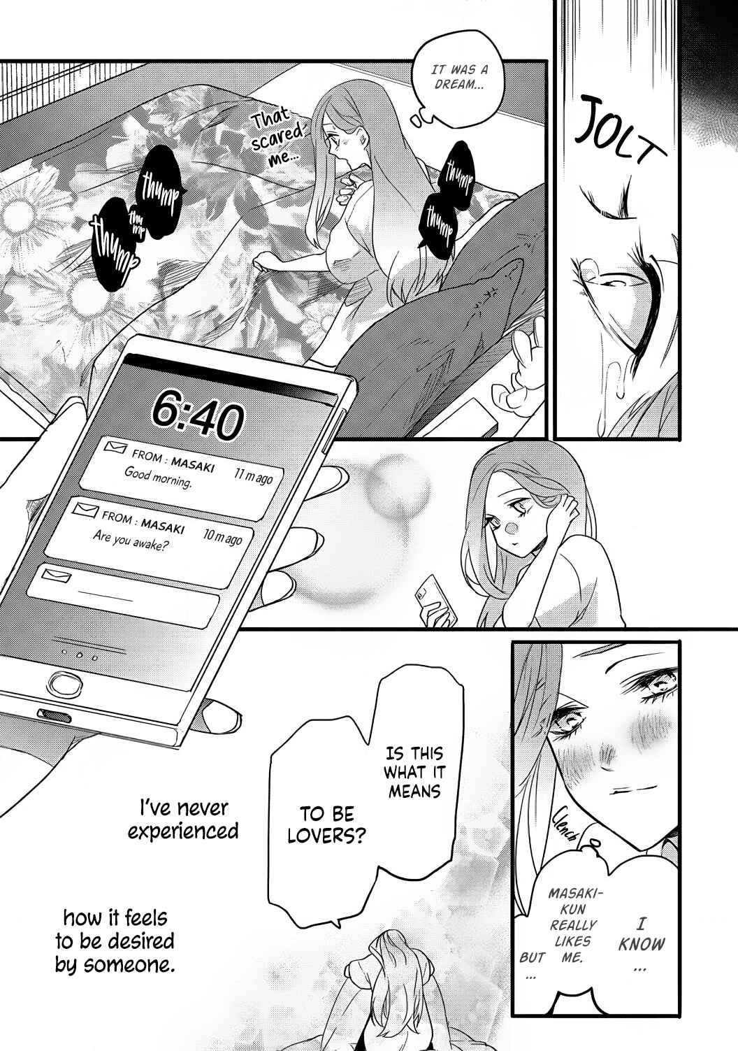 Page 19 Chapter 2 Jumpaku Dress ni Akaiito Kiss kara Hajimaru Dekiaikon