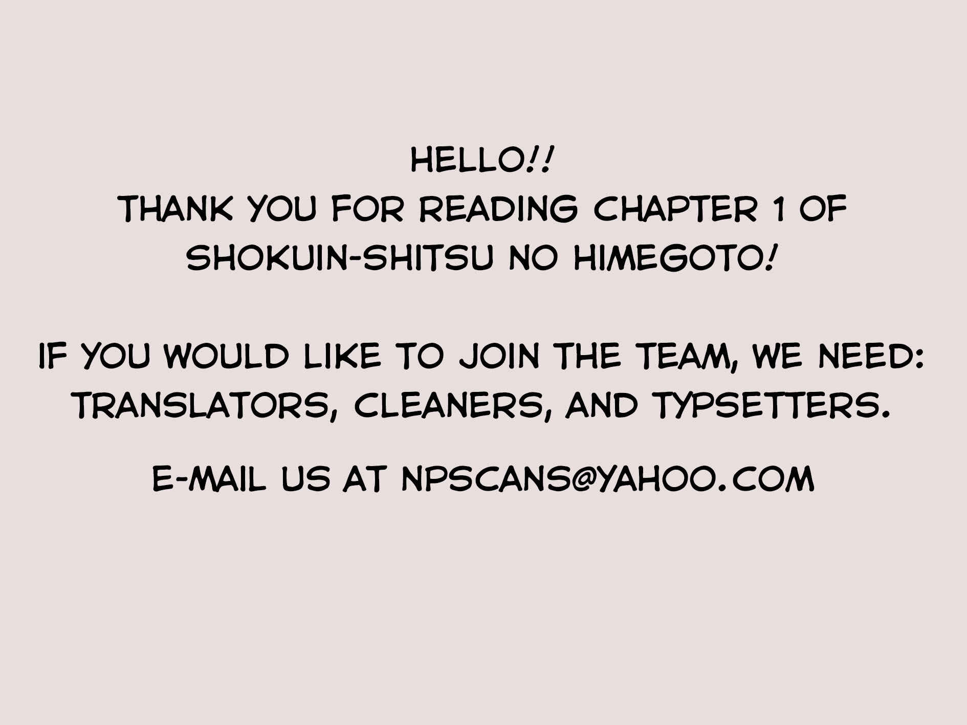 Page 30 Chapter 1 Shokuinshitsu no Himegoto