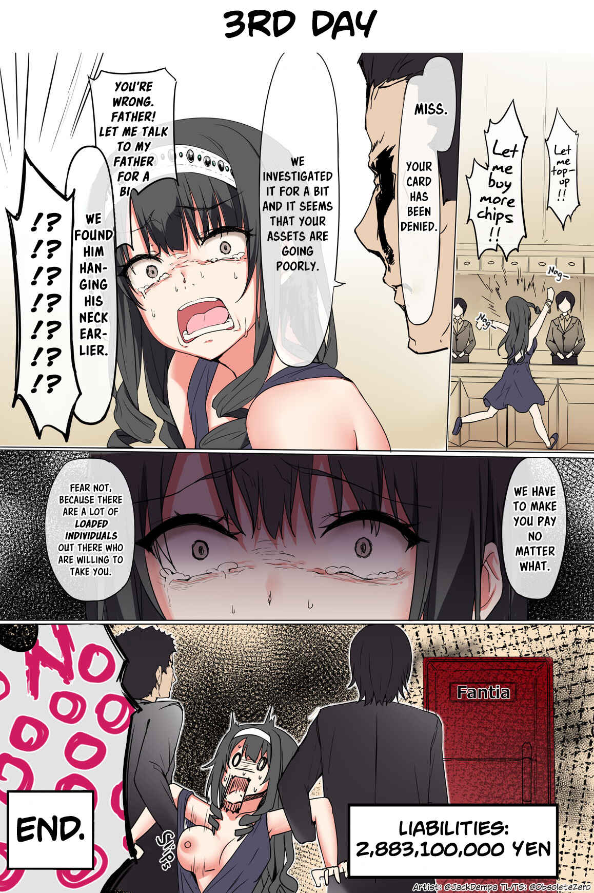 Page 1 Chapter 3 1 Like = -100k Yen. A Lady Whos About to Face Misfortune.