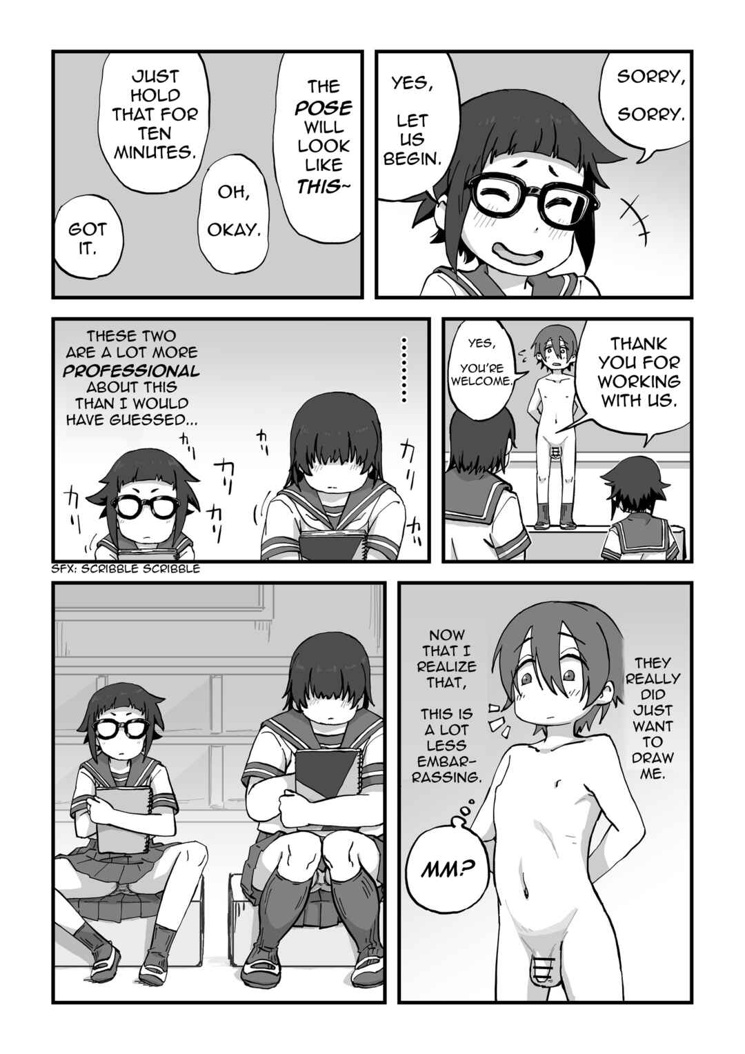 Page 7 Chapter 1 Im the Manga Clubs Naked Model