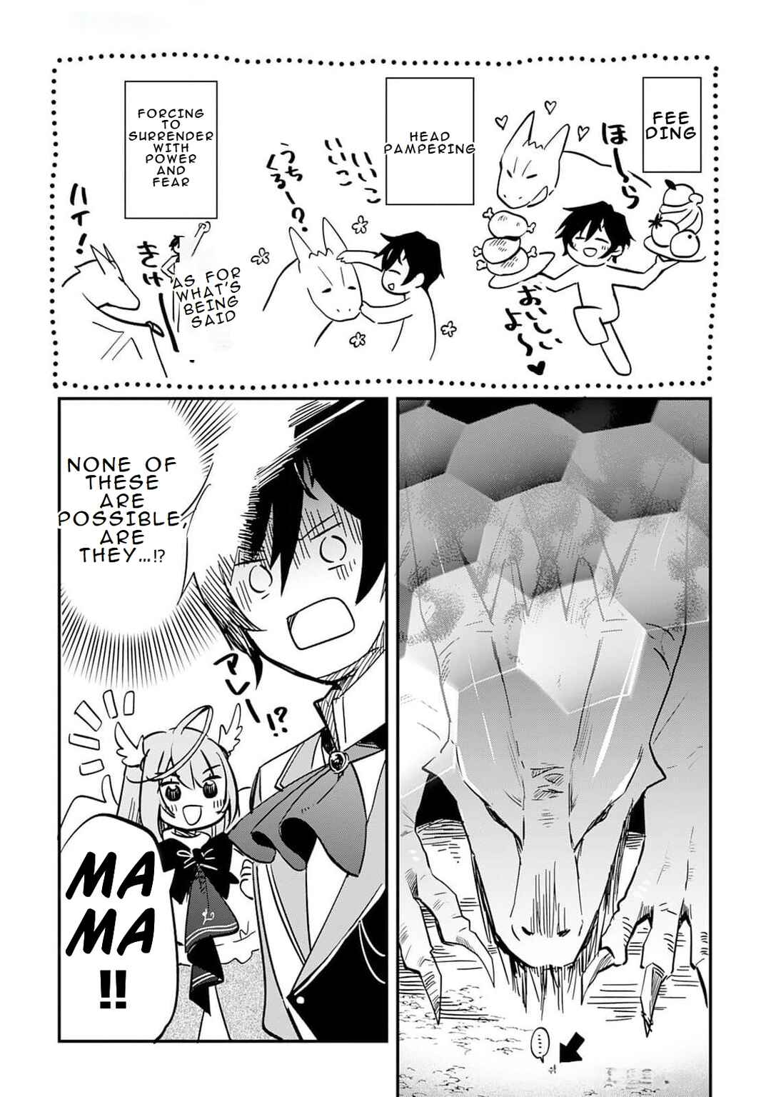 Page 7 Chapter 2 Tokage (Hontou wa Shinryuu) wo Shoukan Shita Seijuu Tsukai, Ryuu no Senaka de Kaitaku Life