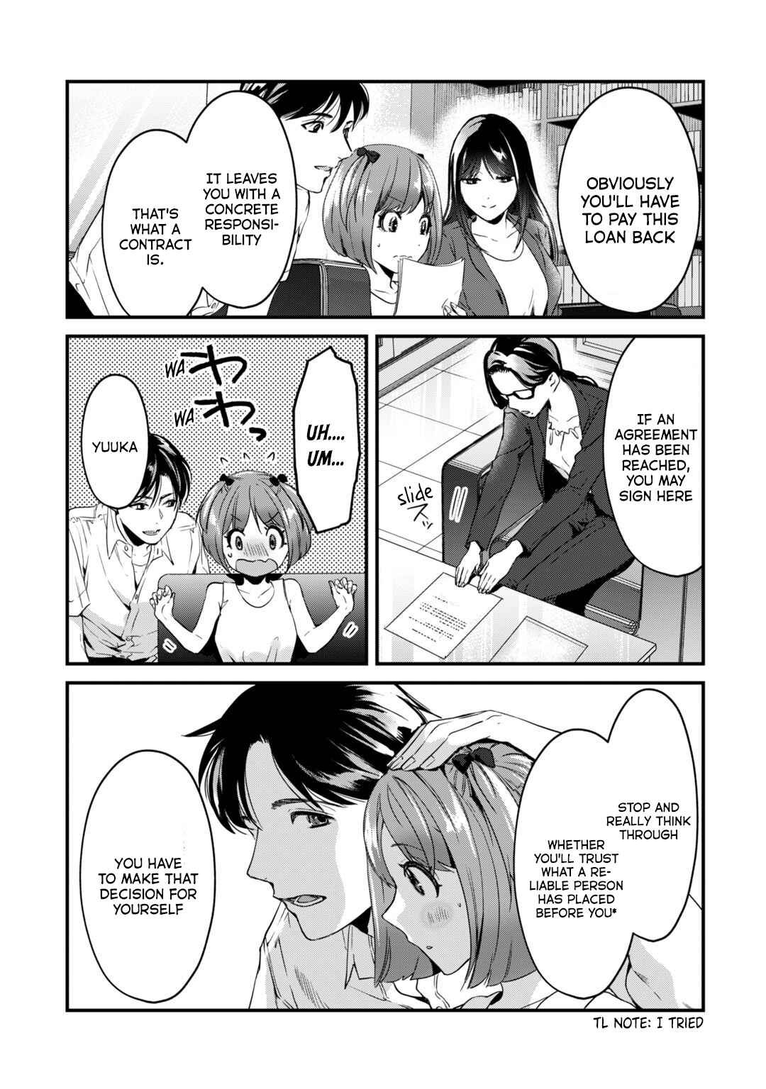 Page 8 Chapter 19 Tsuki 50-man Moratte mo Ikigai no nai Tonari no Onee-san ni 30-man de Yatowarete Okaeri tte Iu Oshigoto ga Tanoshii
