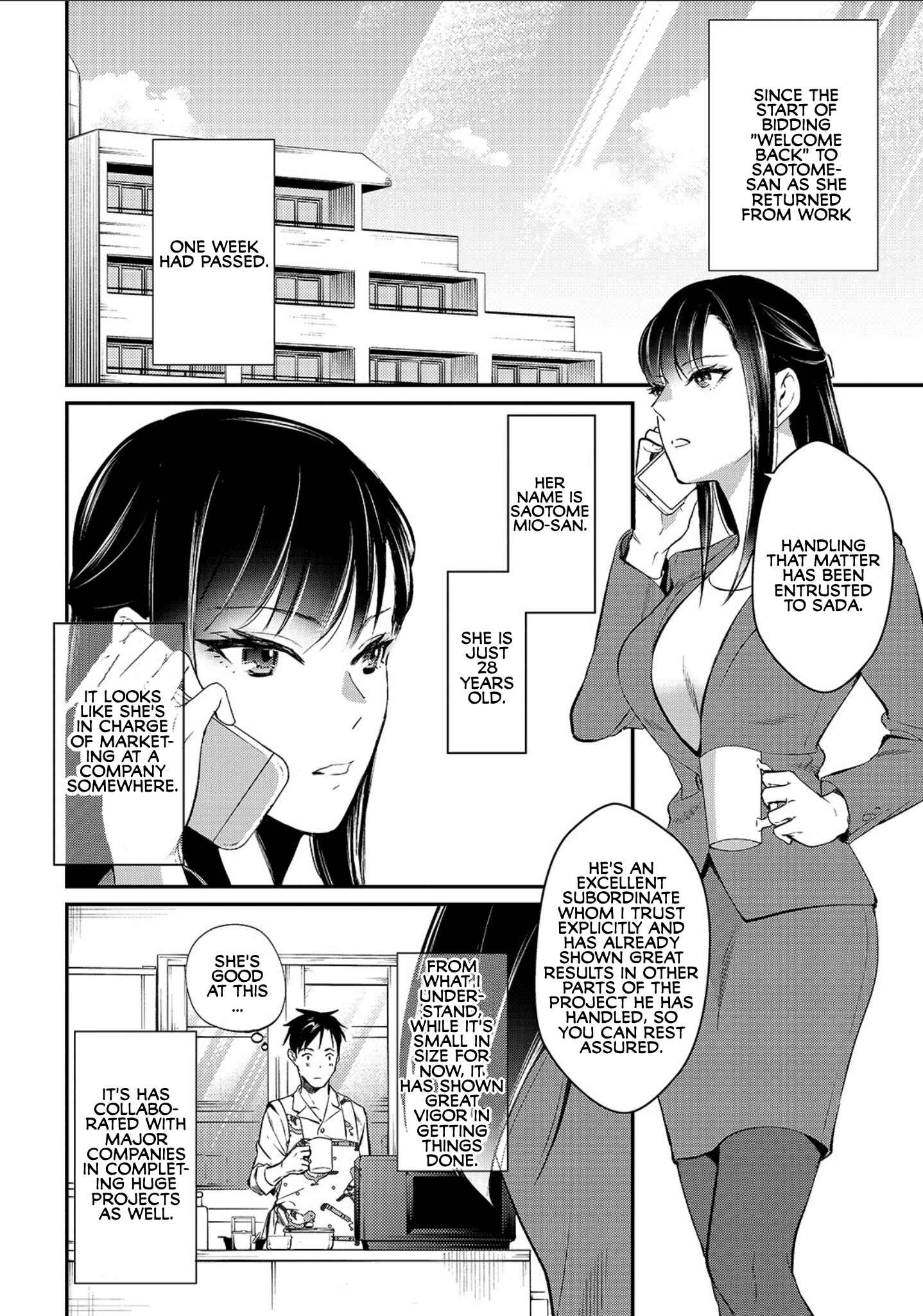 Page 2 Chapter 2 Tsuki 50-man Moratte mo Ikigai no nai Tonari no Onee-san ni 30-man de Yatowarete Okaeri tte Iu Oshigoto ga Tanoshii