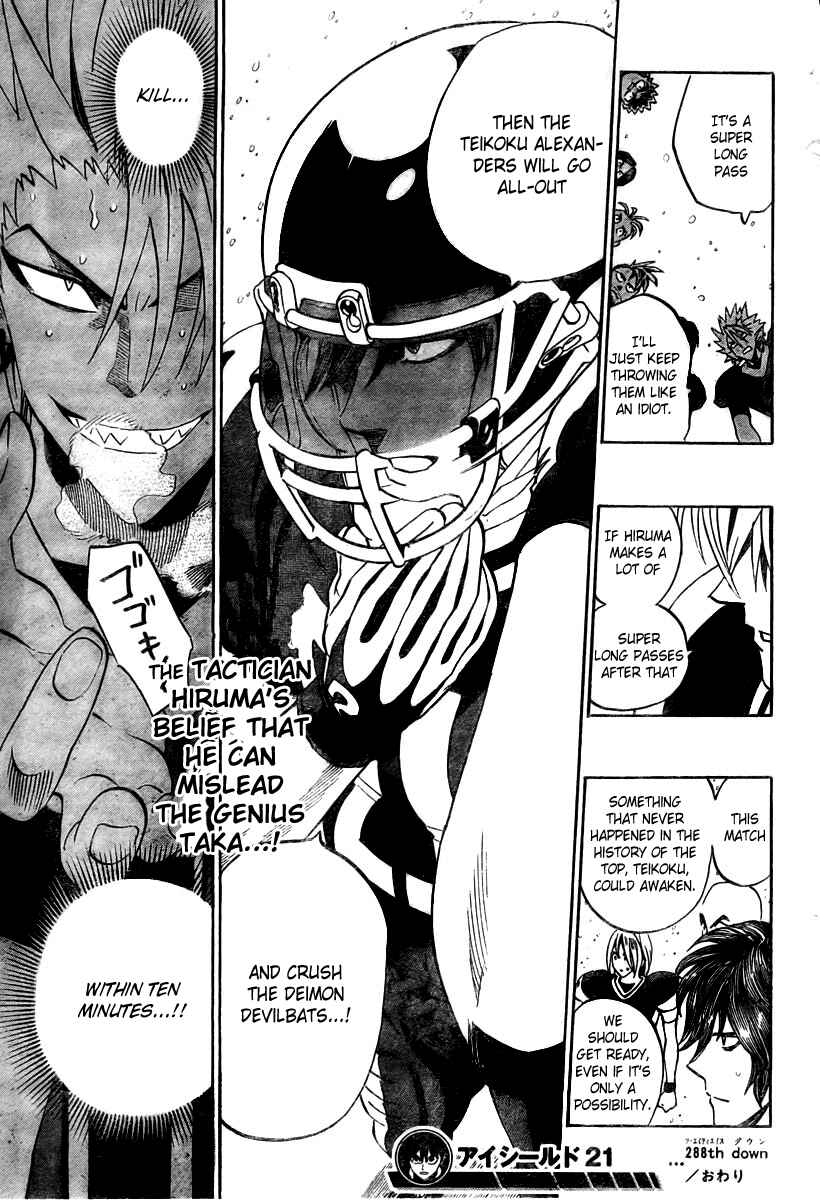 Page 21 Chapter 288 Eyeshield 21