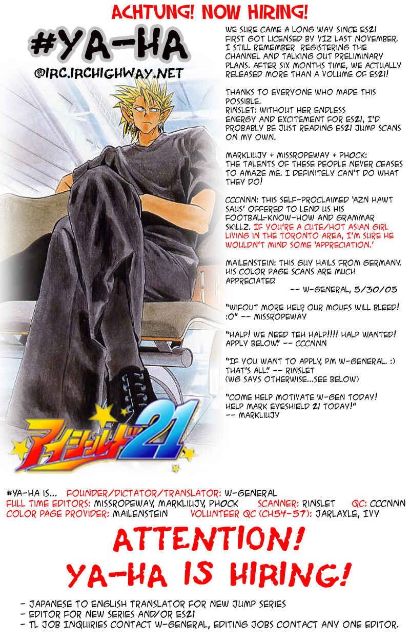 Page 22 Chapter 57 Eyeshield 21
