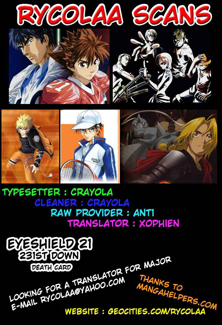 Page 1 Chapter 231 Eyeshield 21