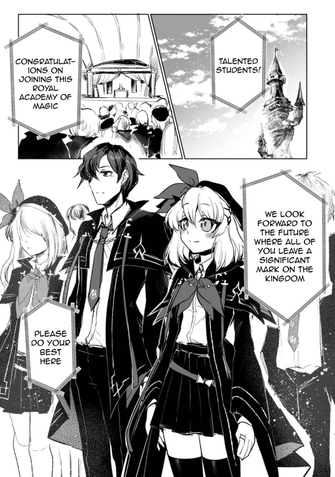 Page 1 Chapter 4.1 Shokyuu Majutsu Magic Arrow wo Kyokugen made Kitaetara