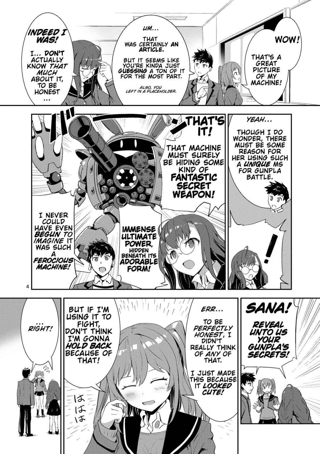Page 4 Chapter 1 Gundam Breaker Mobile: Gunpla Club Activity Report!