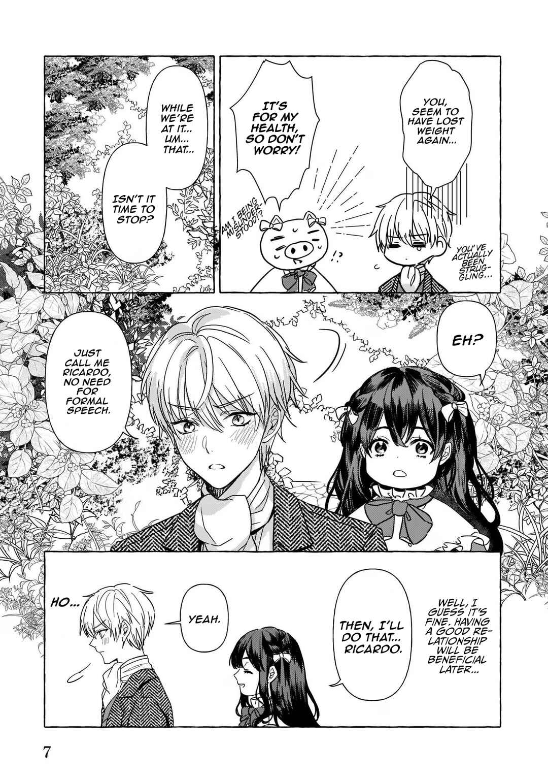 Page 8 Chapter 5 Tenseisaki ga Shoujo Manga no Shirobuta Reijou datta reBoooot!
