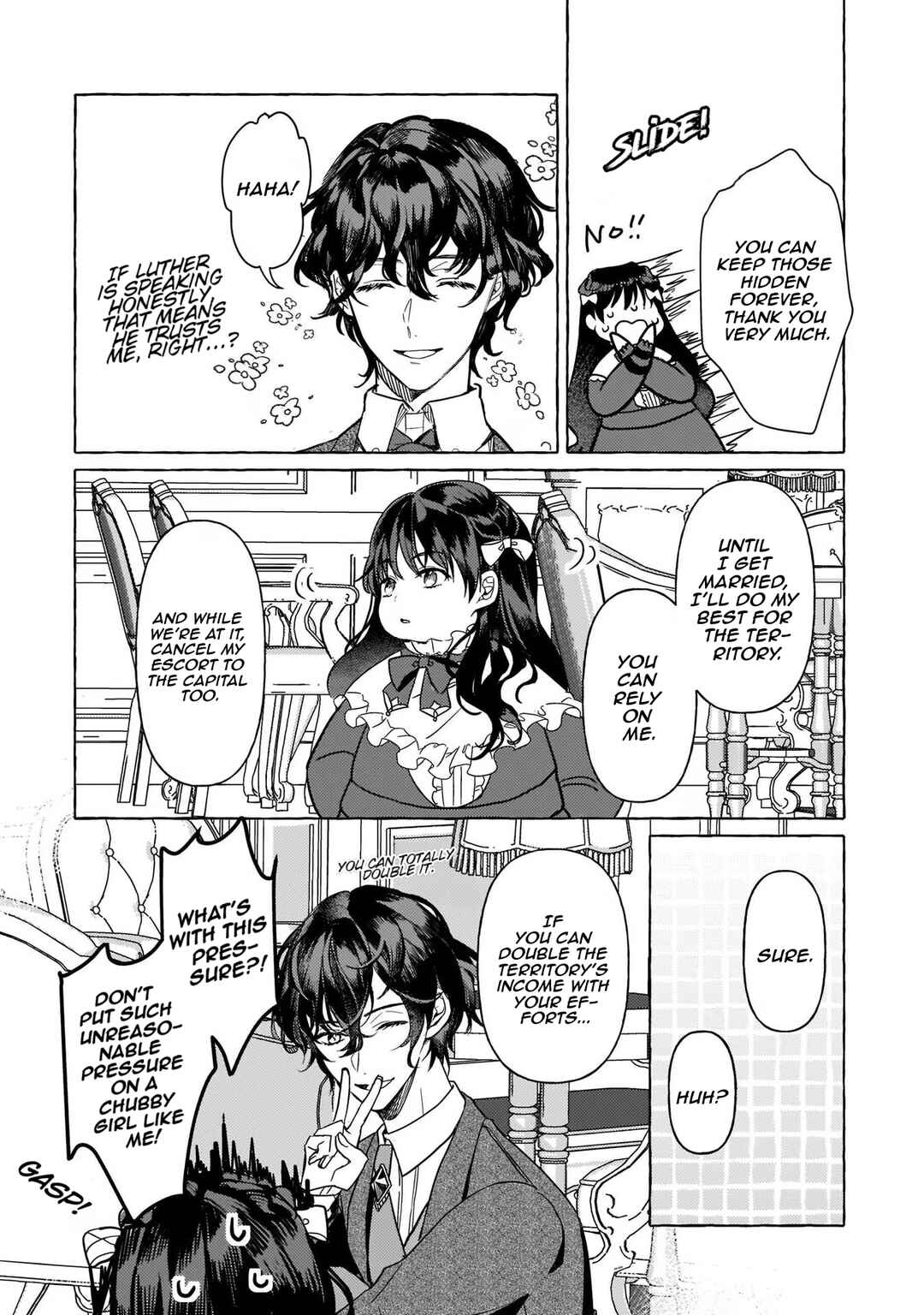 Page 34 Chapter 4 Tenseisaki ga Shoujo Manga no Shirobuta Reijou datta reBoooot!