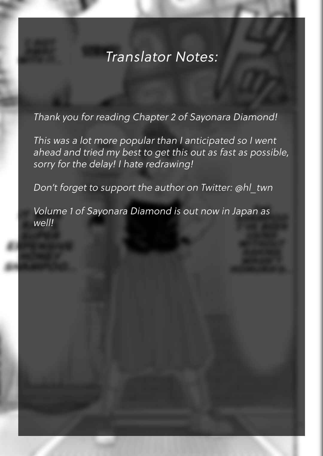 Page 32 Chapter 2 Sayonara Diamond