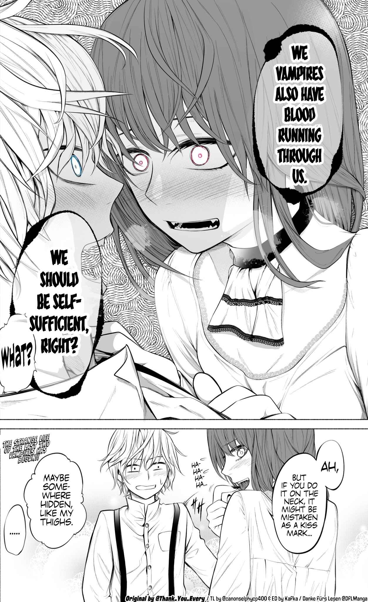 Page 4 Chapter 1 A Story About Vampires Sharing Blood Everyday to Survive