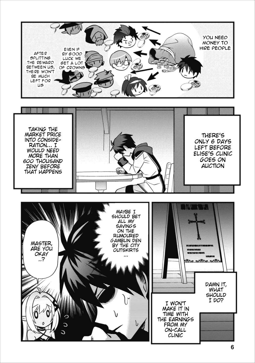 Page 6 Chapter 6.1 Isekai no Meikyuu Toshi de Chiyu Mahoutsukai Yattemasu