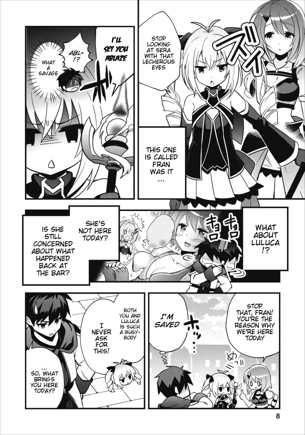 Page 8 Chapter 6.1 Isekai no Meikyuu Toshi de Chiyu Mahoutsukai Yattemasu