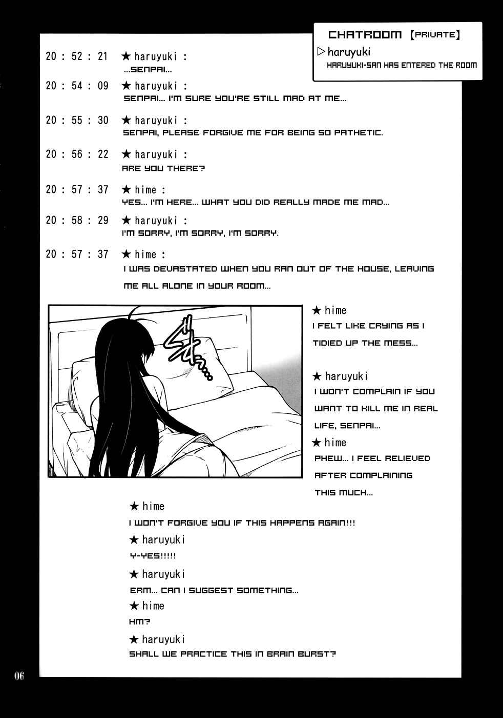 Page 5 Chapter Unknown_33f6 Accel World - Another World ~Sukitokimetokiss~ (Doujinshi)