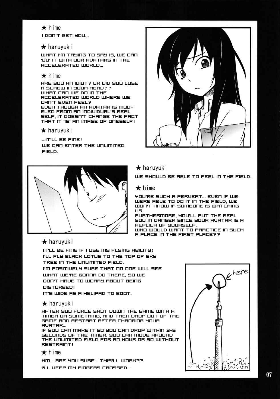 Page 6 Chapter Unknown_33f6 Accel World - Another World ~Sukitokimetokiss~ (Doujinshi)